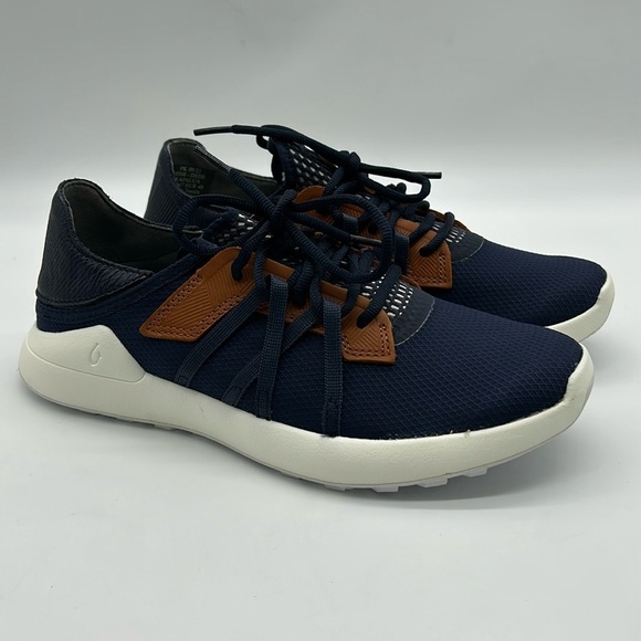 1903- Olukai Manele Men’s Gold Shoes Size 7 NWT - Picture 1 of 10